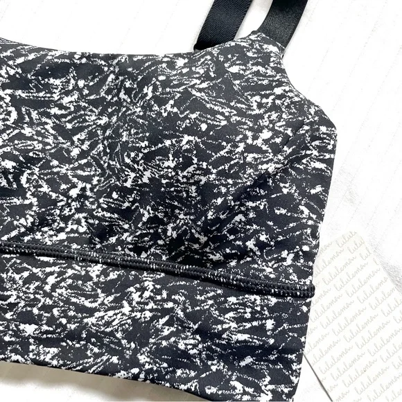 NWT Lululemon Both Ways Bra Iced Wave White Black size 4 - Picture 7 of 14